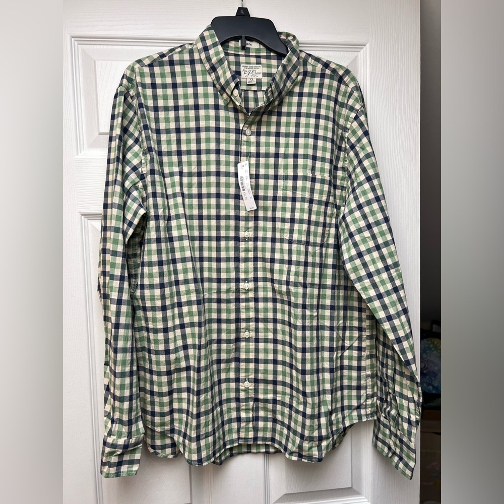NWT J Crew men’s XL button down shirt